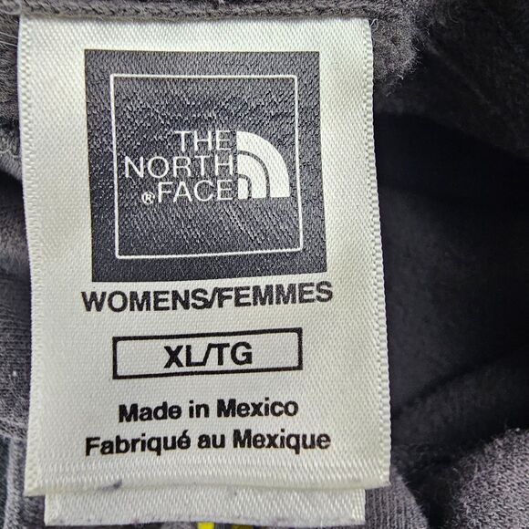 The North Face Pullover Drawstring Hoodie With Logo Gray Yellow Women's Size XL - Picture 6 of 11